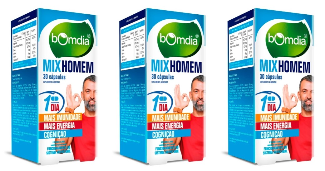 Bomdia Mix Homem 30 Comp. (Pack 3)
