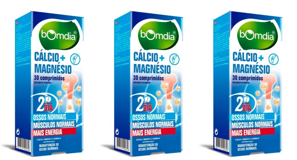 Bomdia Cálcio + Magnésio 30 Comp. (Pack 3)