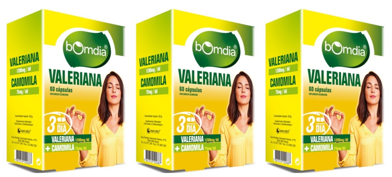 Bomdia Valeriana 60 Cáps. (Pack 3)
