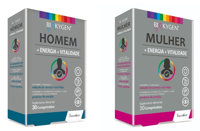 Biokygen Homem (30 Comp.) + Biokygen Mulher (30 Comp.)