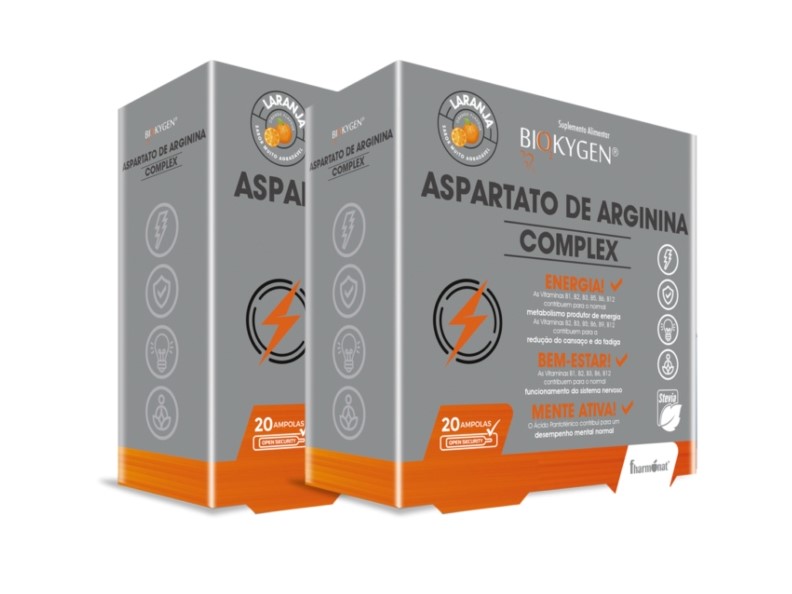 Biokygen Aspartato Arginina (Sabor a Laranja) Pack2
